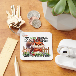 Funny Squirrel  Key Ring