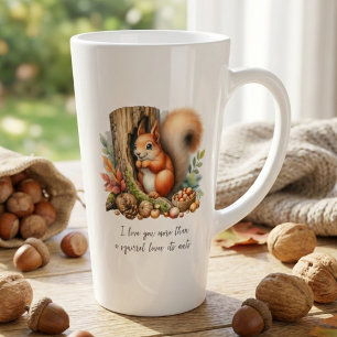 Funny Squirrel Latte Mug – Romantic Quote