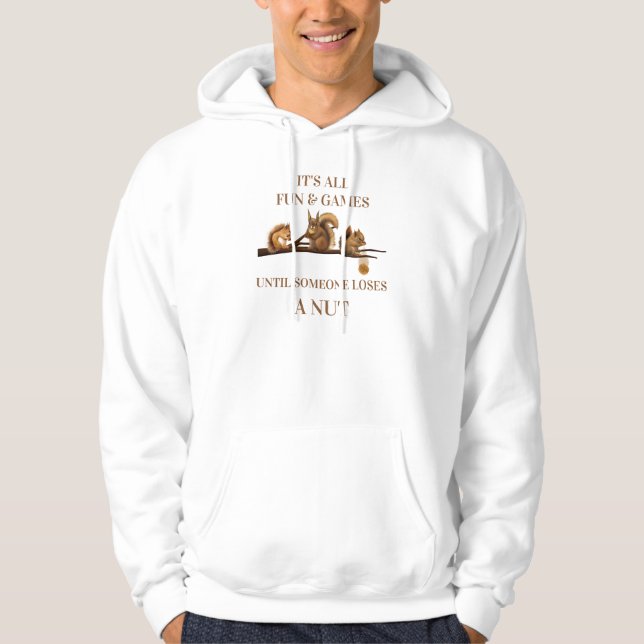 Funny Squirrel Shirt All Fun & Games (Front)