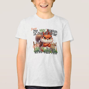 Funny Squirrel Tri-Blend Shirt