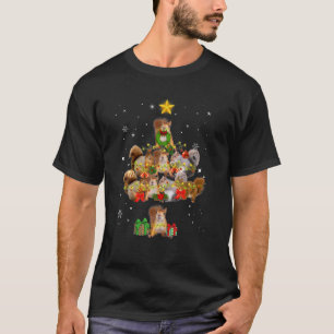 Funny Squirrels Christmas Tree Family Xmas Ornamen T-Shirt