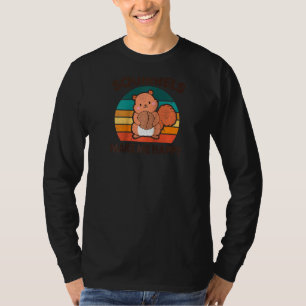 Funny Squirrels Make Me Happy For Animal Raglan T-Shirt