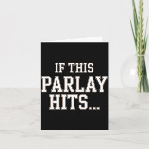 Funny Srts Betting Design For Men Women Srts Gambl Card