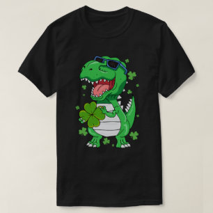 Funny St PaT-Rex Day Dinosaur St Patricks Day Boys T-Shirt