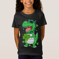 Funny St PaT-Rex Day Dinosaur St Patricks Day Boys