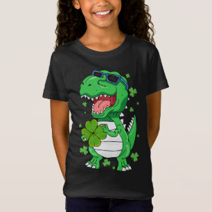 Funny St PaT-Rex Day Dinosaur St Patricks Day Boys T-Shirt