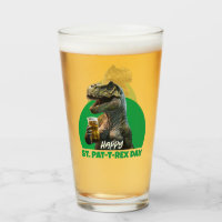 Funny St. Pat-T-Rex Celebration Beer-Loving Dino