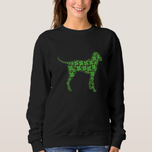 Funny St Patrick S Day Dalmatian Dog Shamrock Iris Sweatshirt