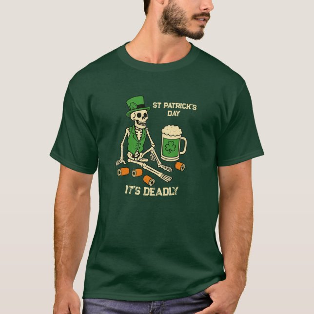 Funny St Patrick’s Day Men's Shirt (Front)