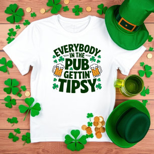 Funny St. Patrick’s Day Pub Drinking Party  T-Shirt