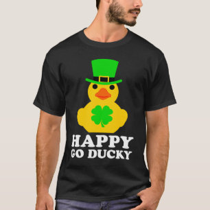 Funny St Patrick's Day Cool Rubber Duck Hat Four L T-Shirt