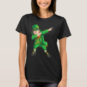 Funny St Patricks Day , Dabbing Leprechaun Irish B T-Shirt