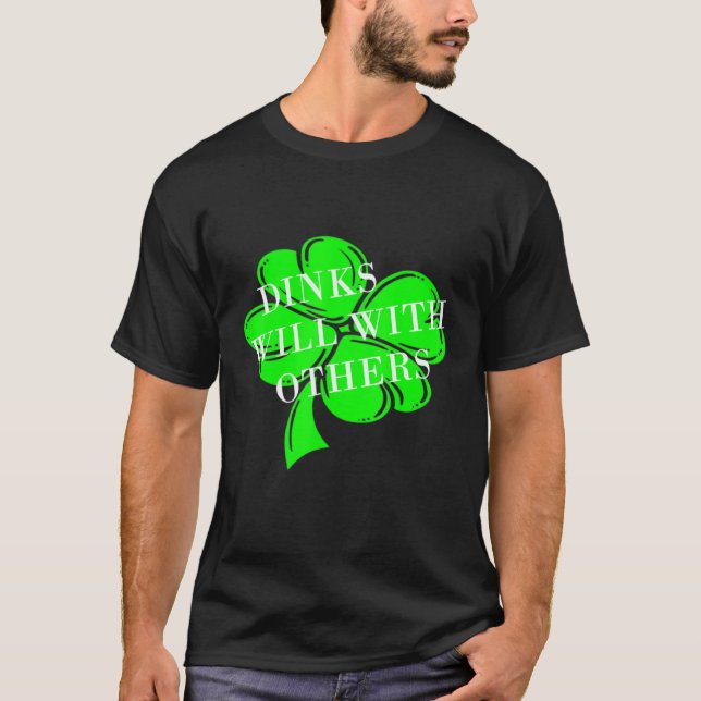 Funny St Patricks Day Drinking Tee Drinks Well Wit (Front)