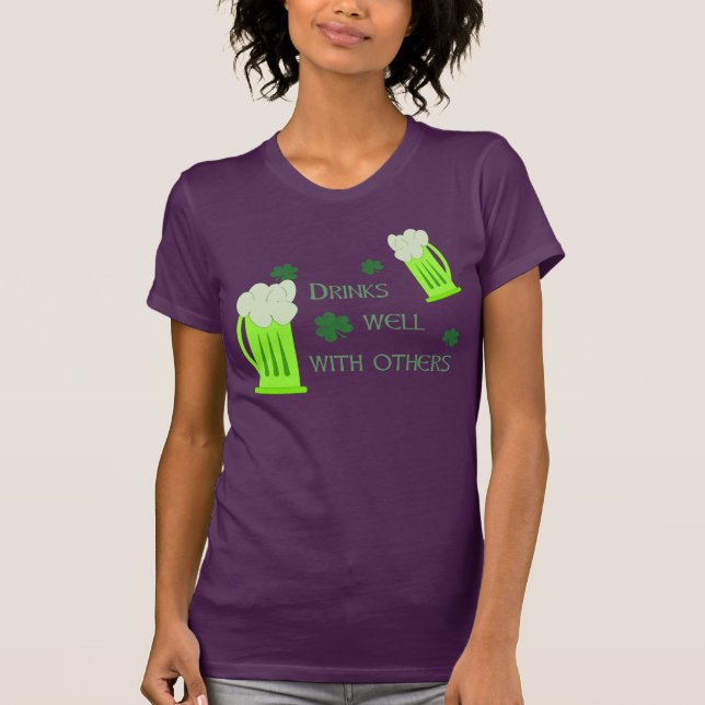 Funny St Patricks Day Drinks Well Shirt (Front)