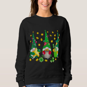 Funny St. Patrick's Day Gnome Irish Three Gnomes Sweatshirt