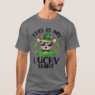 Funny St Patrick's Day Goat This Is My Lucky T-Shirt