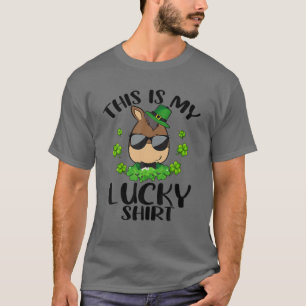 Funny St Patrick's Day Horse This Is My Lucky T-Shirt