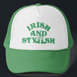 Funny St Patricks Day Irish And Stylish Group Trucker Hat<br><div class="desc">Inject some Irish humour into your St. Patrick's Day festivities with our witty t-shirt collection! Embrace the Irish charm with clever sayings and simple typography that stand out in any crowd. Perfect for groups, these tees radiate cheeky charm and evoke smiles at every turn. Grab your dose of green giggles...</div>