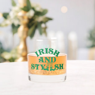 Funny St Patricks Day Irish And Stylish Group Whiskey Glass