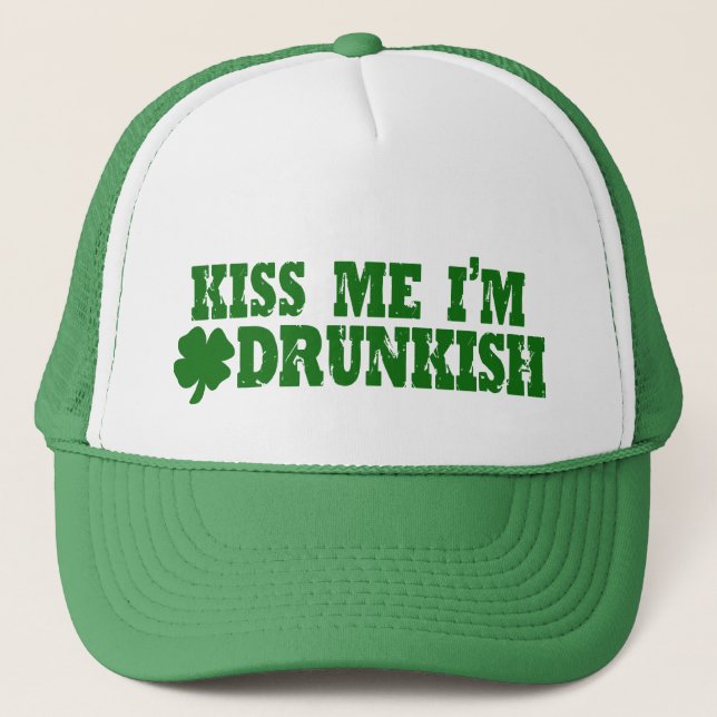 Funny St Patricks Day Irish Trucker Hat (Front)