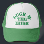 Funny St Patricks Day Luck O' The Irish Group Trucker Hat<br><div class="desc">Inject some Irish humour into your St. Patrick's Day festivities with our witty t-shirt collection! Embrace the Irish charm with clever sayings and simple typography that stand out in any crowd. Perfect for groups, these tees radiate cheeky charm and evoke smiles at every turn. Grab your dose of green giggles...</div>