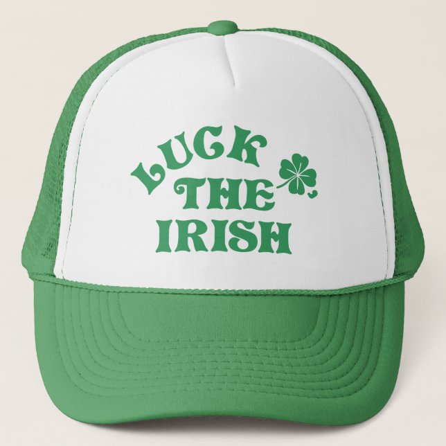 Funny St Patricks Day Luck O' The Irish Group Trucker Hat (Front)