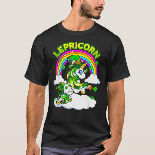 Funny St Patrick's Day Lucky Lepricorn Unicorn Rai T-Shirt