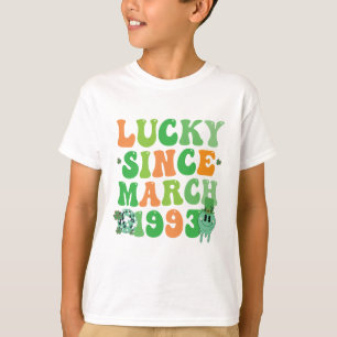 Funny St Patrick's Day Lucky Since March 1993 T-Shirt
