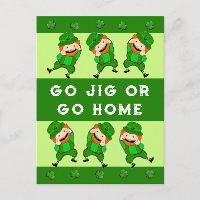 Funny St. Patrick's Day Postcards (Front)