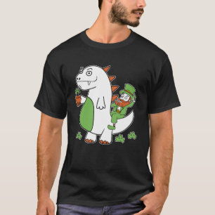 Funny St Patrick's Day Shirt Leprechaun Dragon Clo
