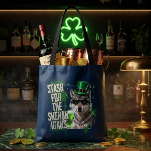 Funny St Patricks Day Stash For Shenanigans Tote Bag