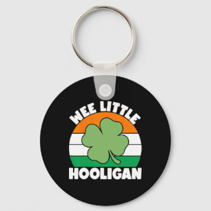 Funny St Patrick's Day Wee Little Hooligan Teen Bo Key Ring