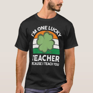 Funny St Patricks Day Women Cute I'm One Lucky Te T-Shirt