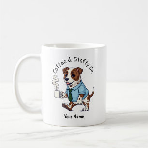 Funny Staffordshire Bull Terrier Suit Coffee Mug