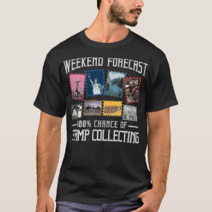 Funny Stamp Collecting Gift For Men Women Postal C T-Shirt