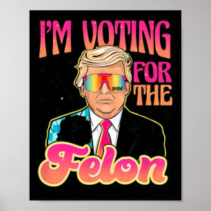 Funny Stand With Trump Vote 4 Trump 2024 Gifts  Poster