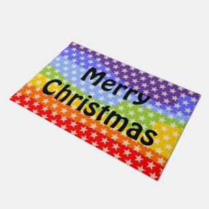 Funny Stars Pattern transparent + your back & idea Doormat