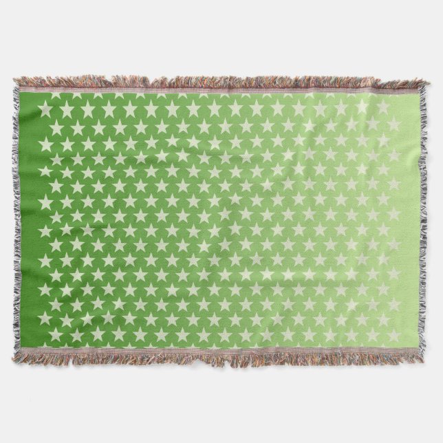 Funny Stars Pattern transparent + your idea Throw Blanket (Front)