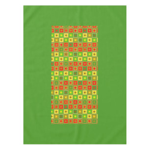 Funny Stars & Squares Pattern + your idea Tablecloth