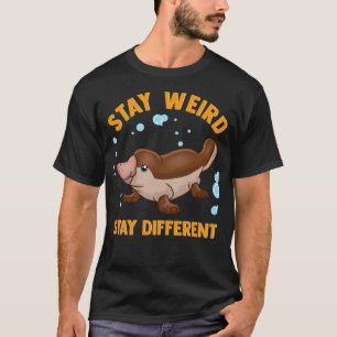 Funny Stay Weird Stay Different Cute breed boston  T-Shirt