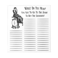 Funny Steampunk Shopping Grocery List
