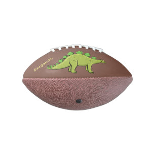 Funny stegosaurus dinosaur cartoon football
