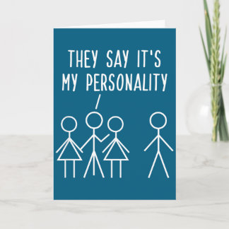 Funny Stick Figure Adult Humor It's My Ity Sarcast Card