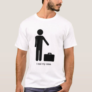 Funny Stick-Figure and Briefcase T-Shirt
