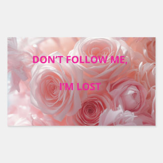 Funny sticker – DON’T FOLLOW ME, I’M LOS
