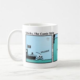 Funny Stickman Mermaid Mug