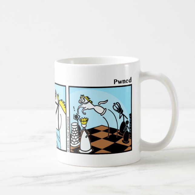 Funny Stickman Pwned Mug (Right)