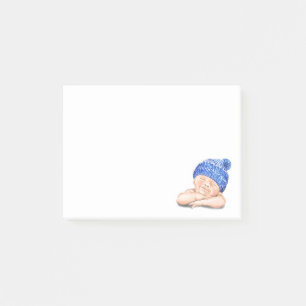 Funny Sticky Notes with Happy Baby