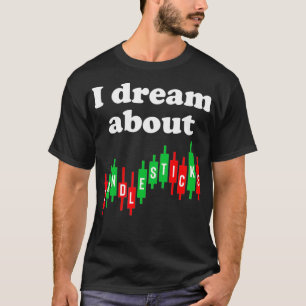 Funny Stock Market Day Trader Candlesticks  T-Shirt