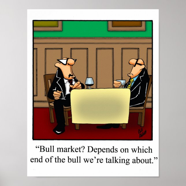 Funny Stock Market Poster (Front)
